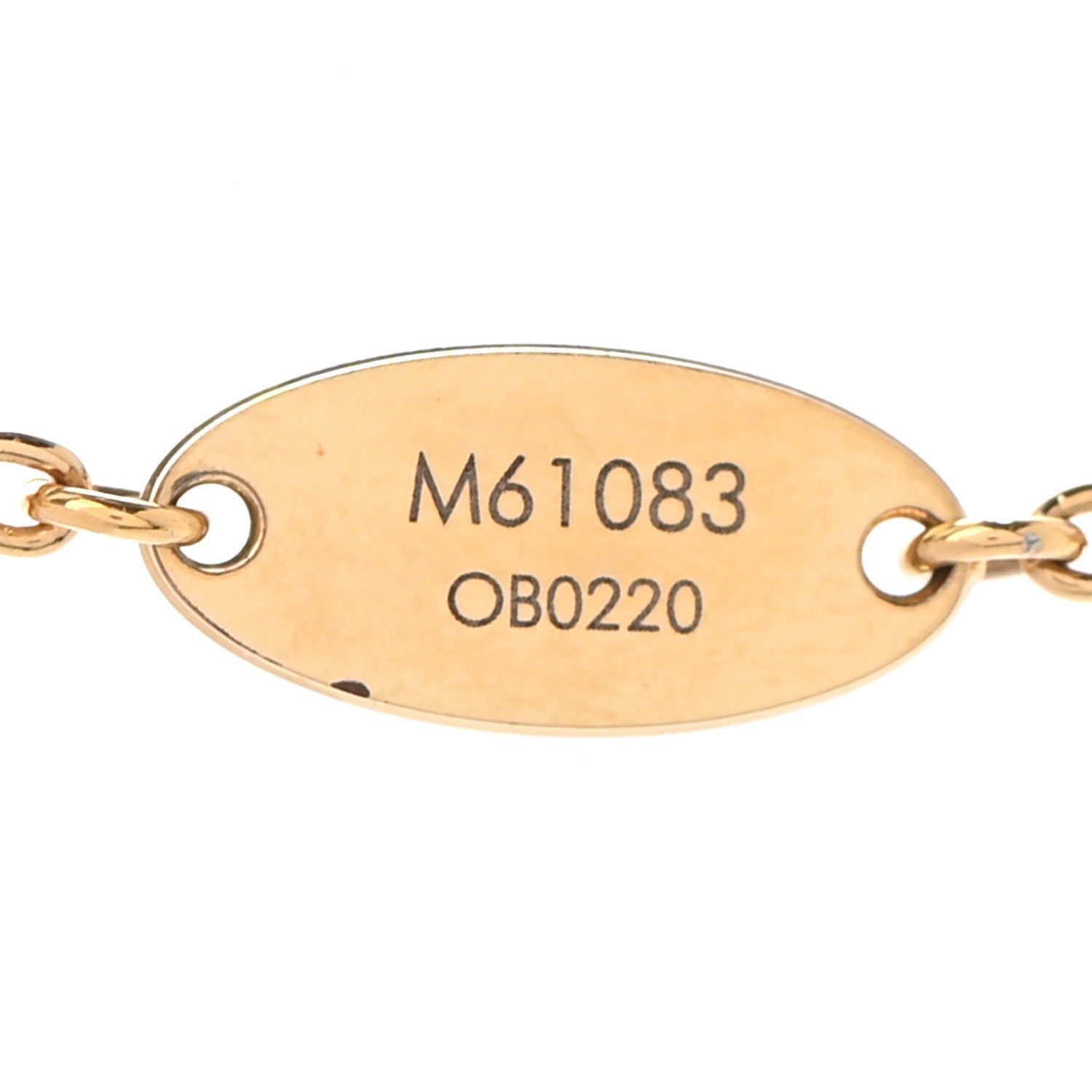 Louis Vuitton Essential V Necklace Gold 7 of 7