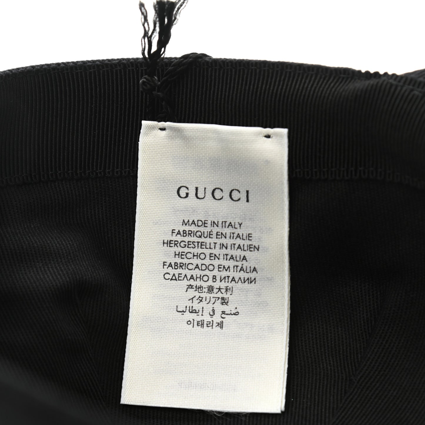 Cotton Loved Gucci Baseball Hat M Black