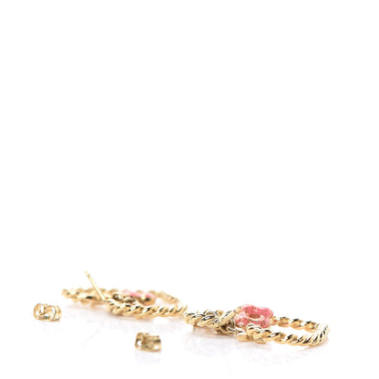 Louis Vuitton Sweet Monogram In My Heart Hoop Earrings Gold 3 of 3