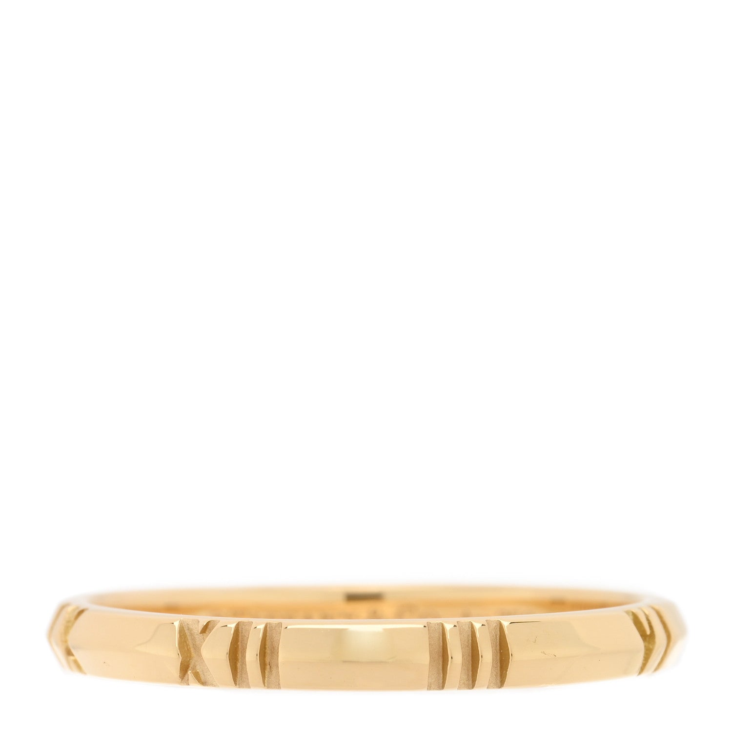 Tiffany 18K Yellow Gold Atlas X Closed Narrow Ring 66 11.5 1 of 4