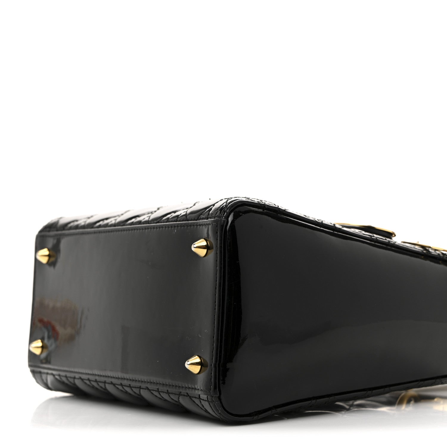 Christian Dior Patent Cannage Medium Lady Dior Black 10 of 15