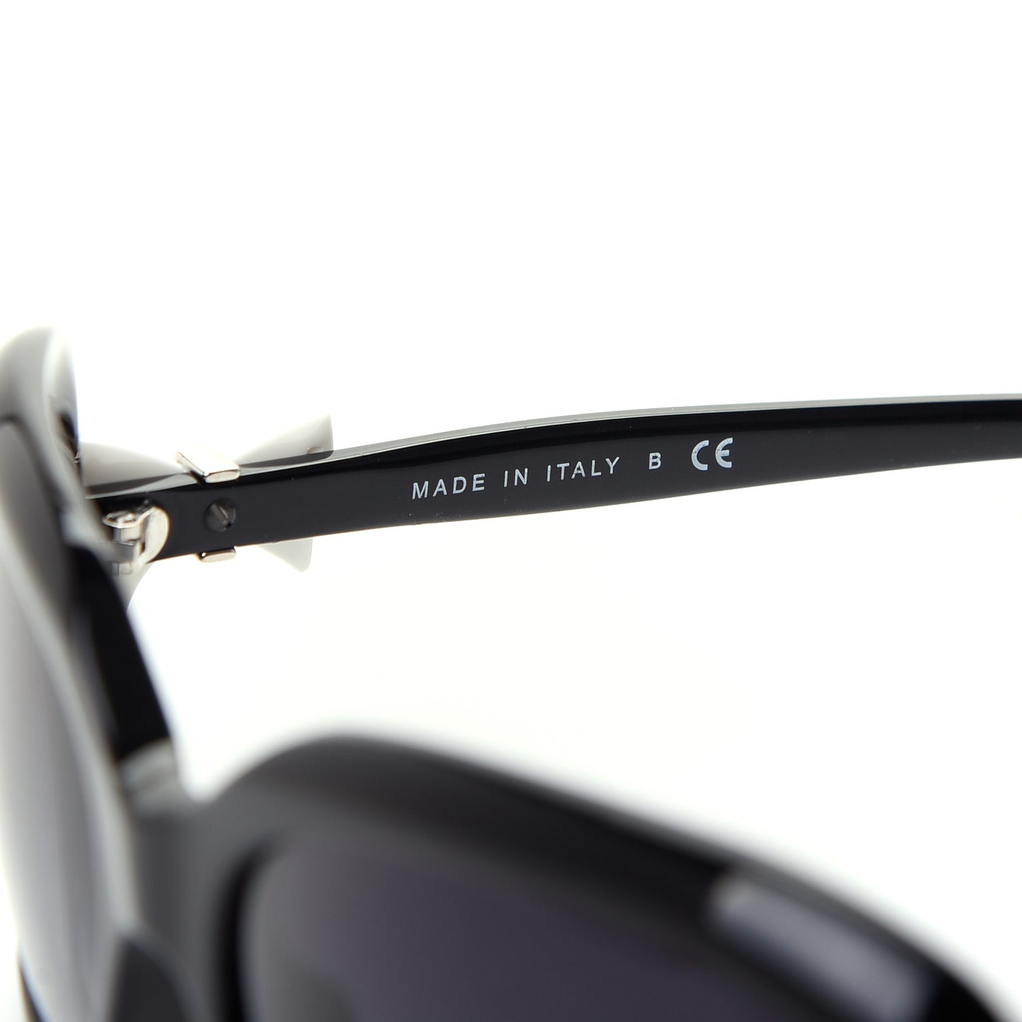 Acetate CC Bow Sunglasses 5171 Black White