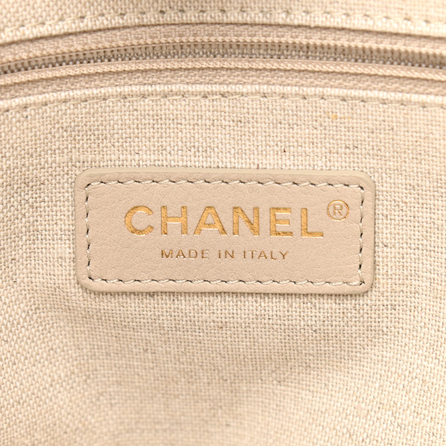 Chanel Mixed Fibers Deauville Tote Beige Black 7 of 12