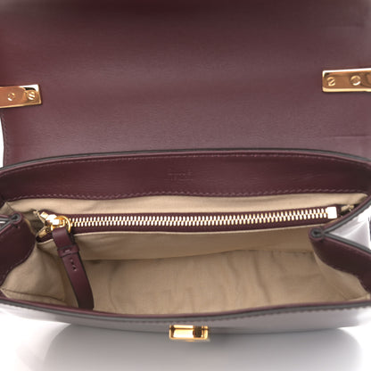Chloe Spazzolato Sfumato Calfskin Small C Double Carry Burnt Brown 7 of 9