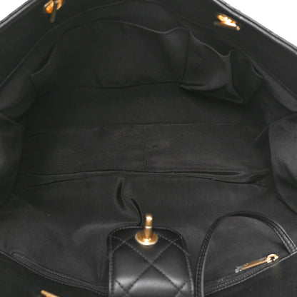 Chanel Calfskin Quilted Large Shopping Tote Black 5 of 10