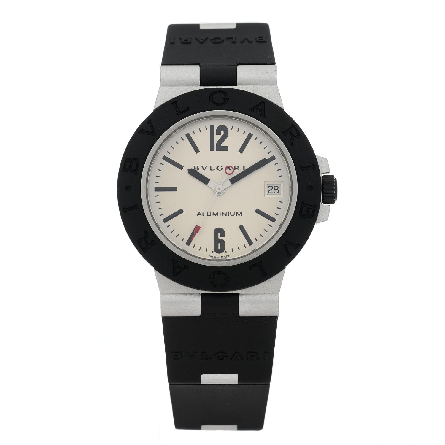 Bulgari Aluminum Rubber 38mm Diagono Automatic Watch 1 of 4