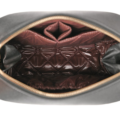 Chanel Caviar Quilted Curvy Pouch Cosmetic Case Black 5 of 10