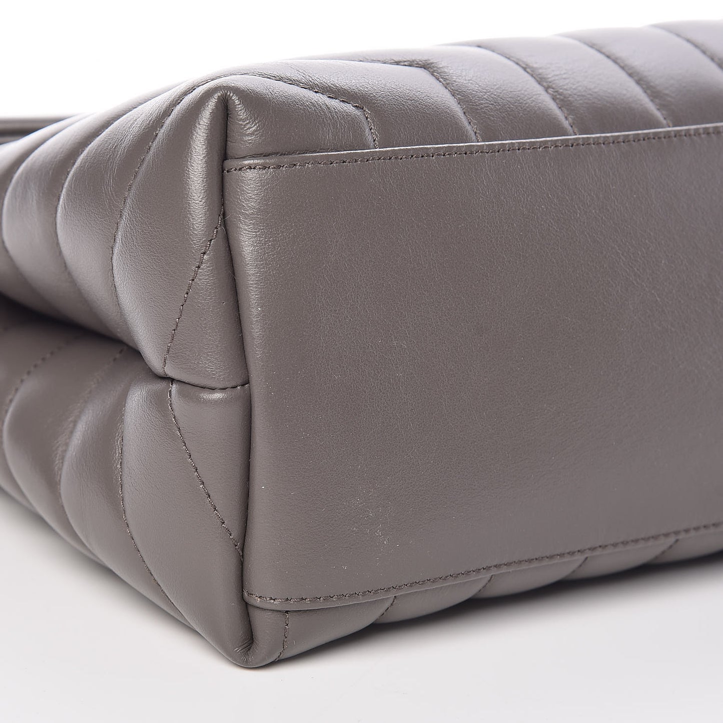 Calfskin Y Quilted Monogram Medium Loulou Chain Satchel Earth