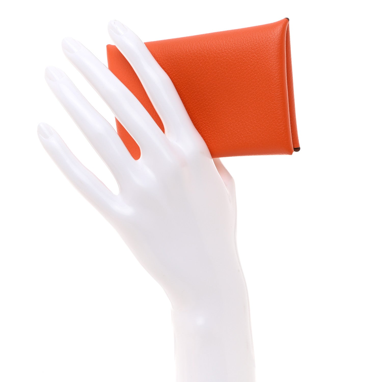 Hermes Evercolor Calvi Card Case Feu 2 of 8