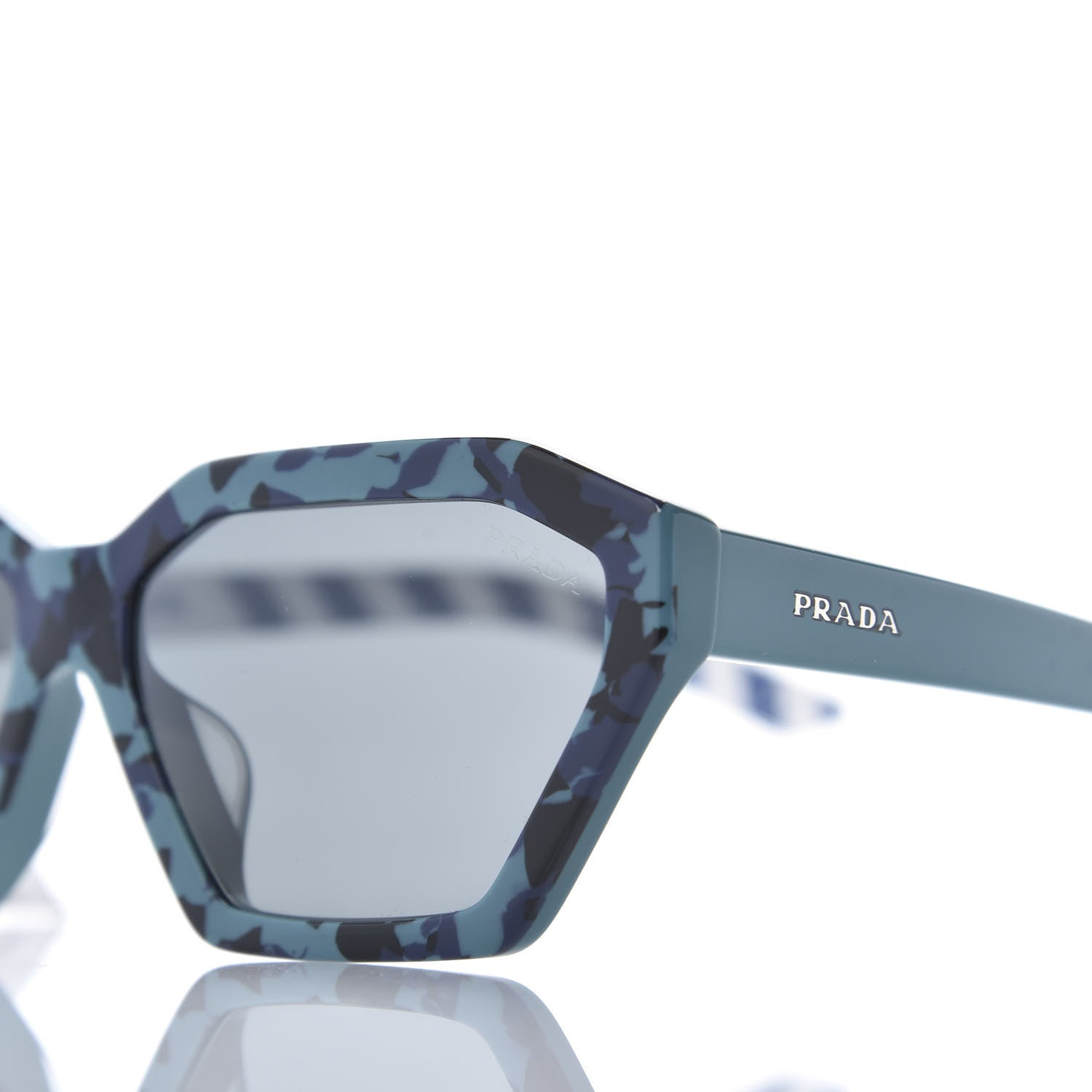 Prada Disguise Sunglasses SPR 03V Blue 9 of 9