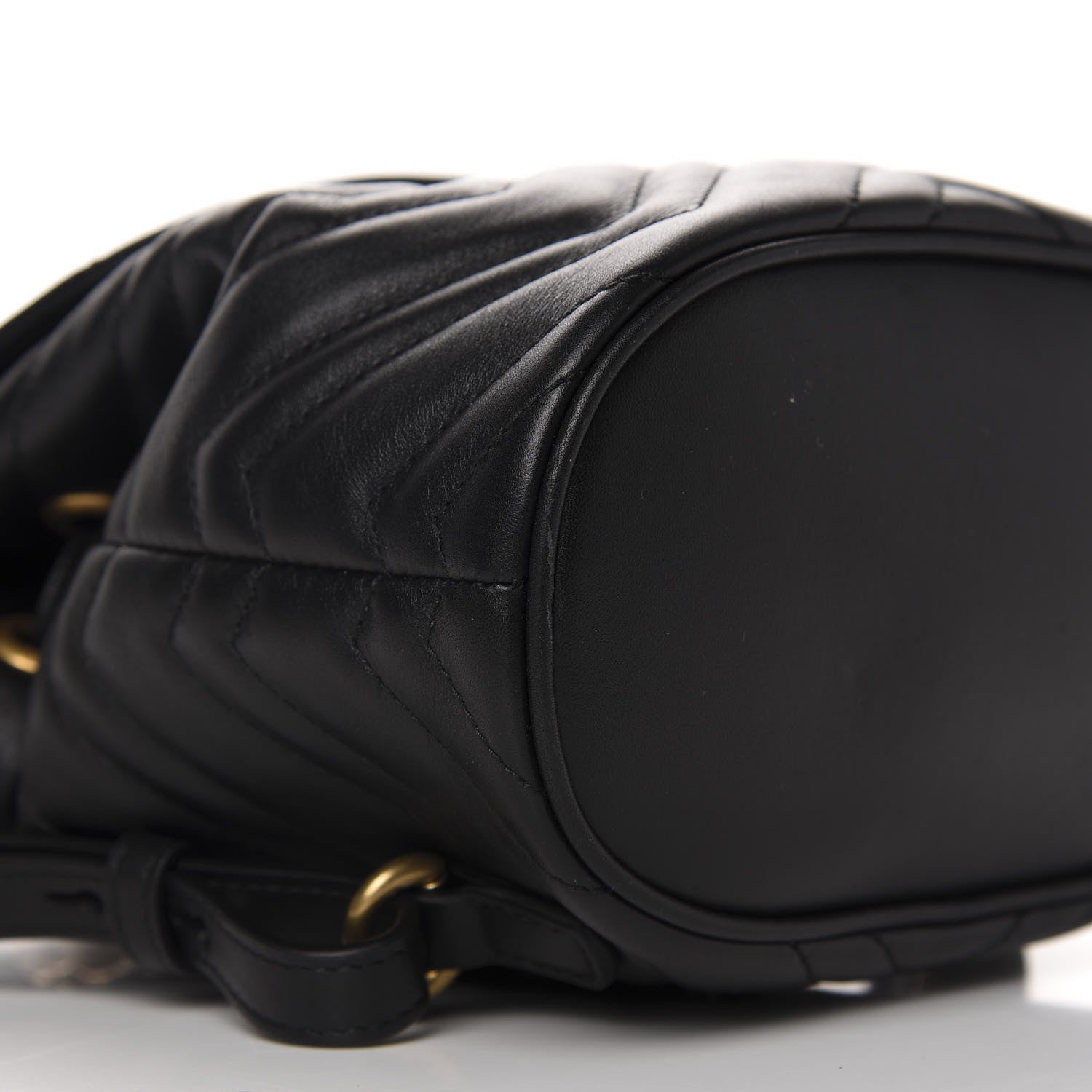 Gucci Calfskin Matelasse GG Marmont Flap Backpack Black 5 of 8