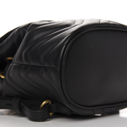 Gucci Calfskin Matelasse GG Marmont Flap Backpack Black 5 of 8
