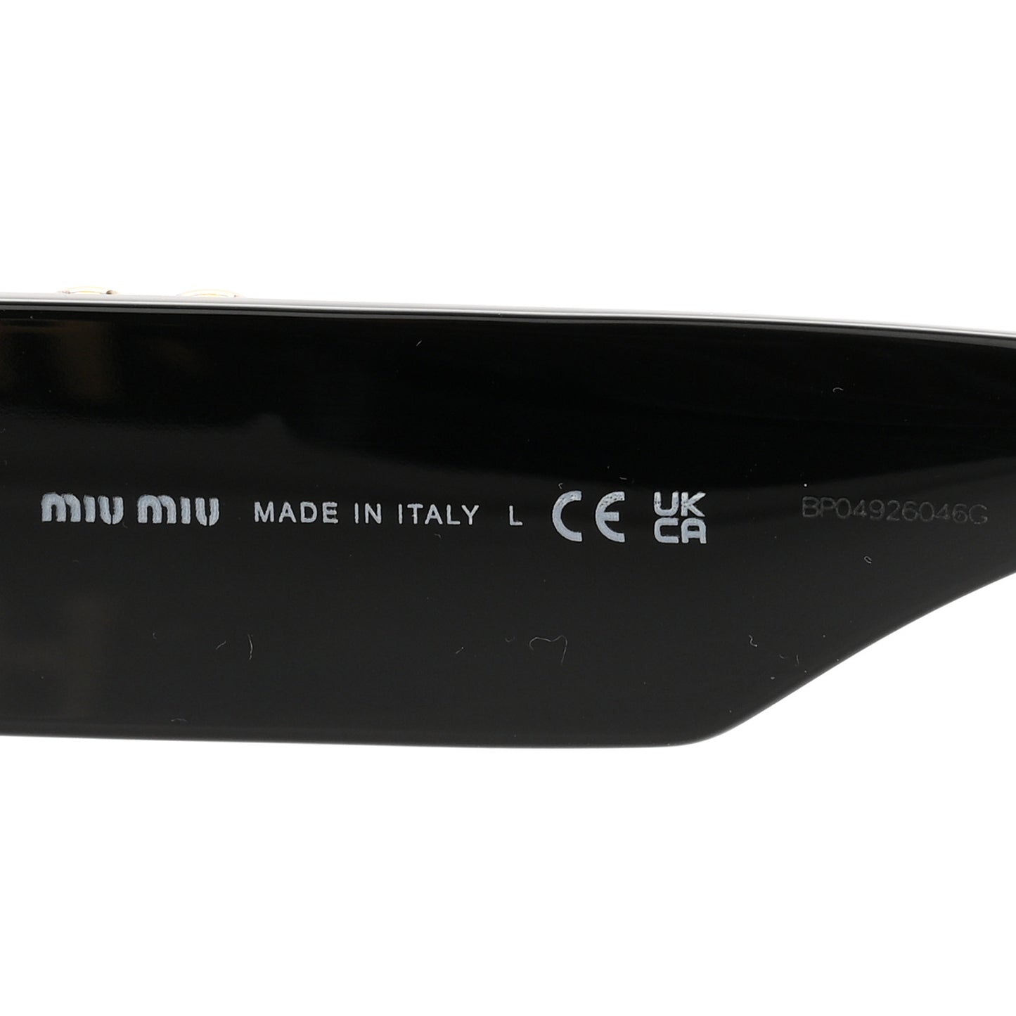 Acetate Oval Glimpse Sunglasses SMU11W Black