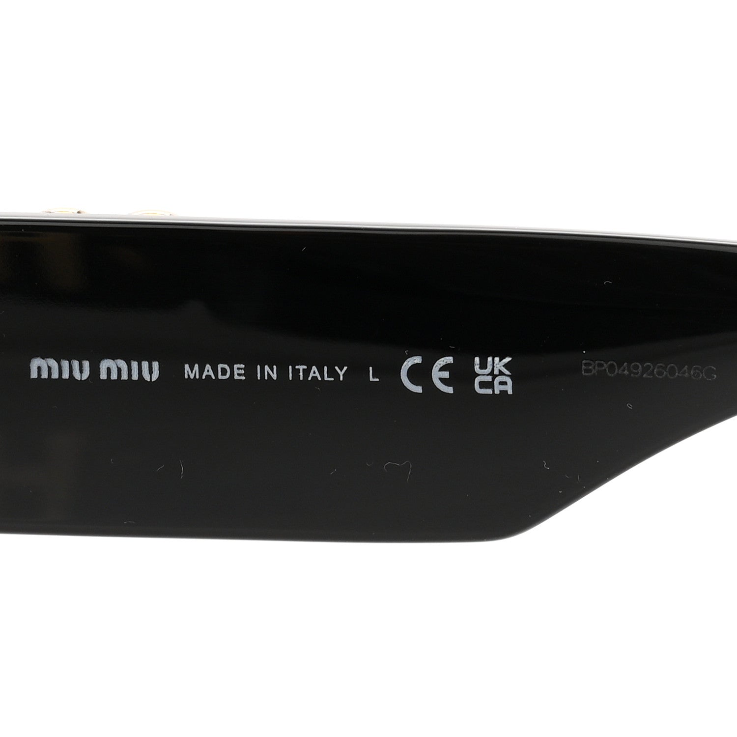 Miu Miu Acetate Oval Glimpse Sunglasses SMU11W Black 5 of 8