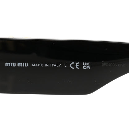 Miu Miu Acetate Oval Glimpse Sunglasses SMU11W Black 5 of 8