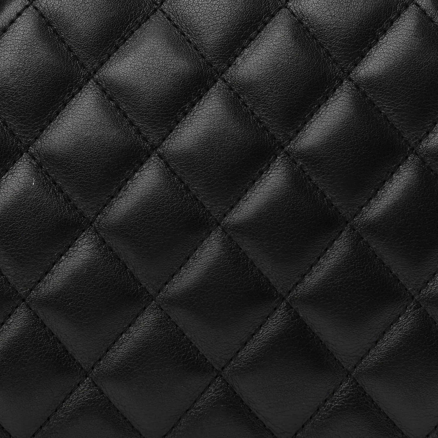 Chanel Calfskin Quilted Large Cambon Bowler Black 8 of 11