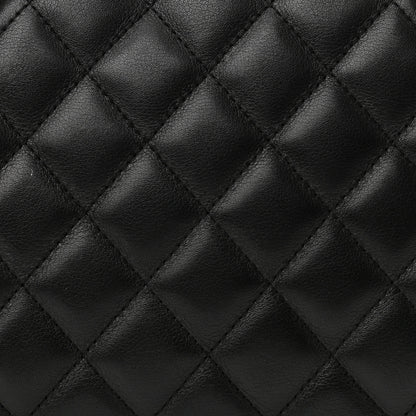 Chanel Calfskin Quilted Large Cambon Bowler Black 8 of 11
