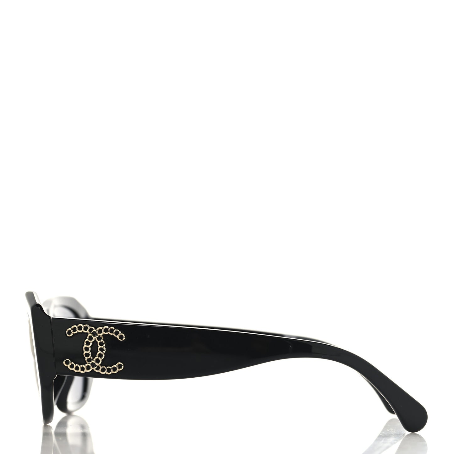 Acetate Rectangle Sunglasses 5554-A Black