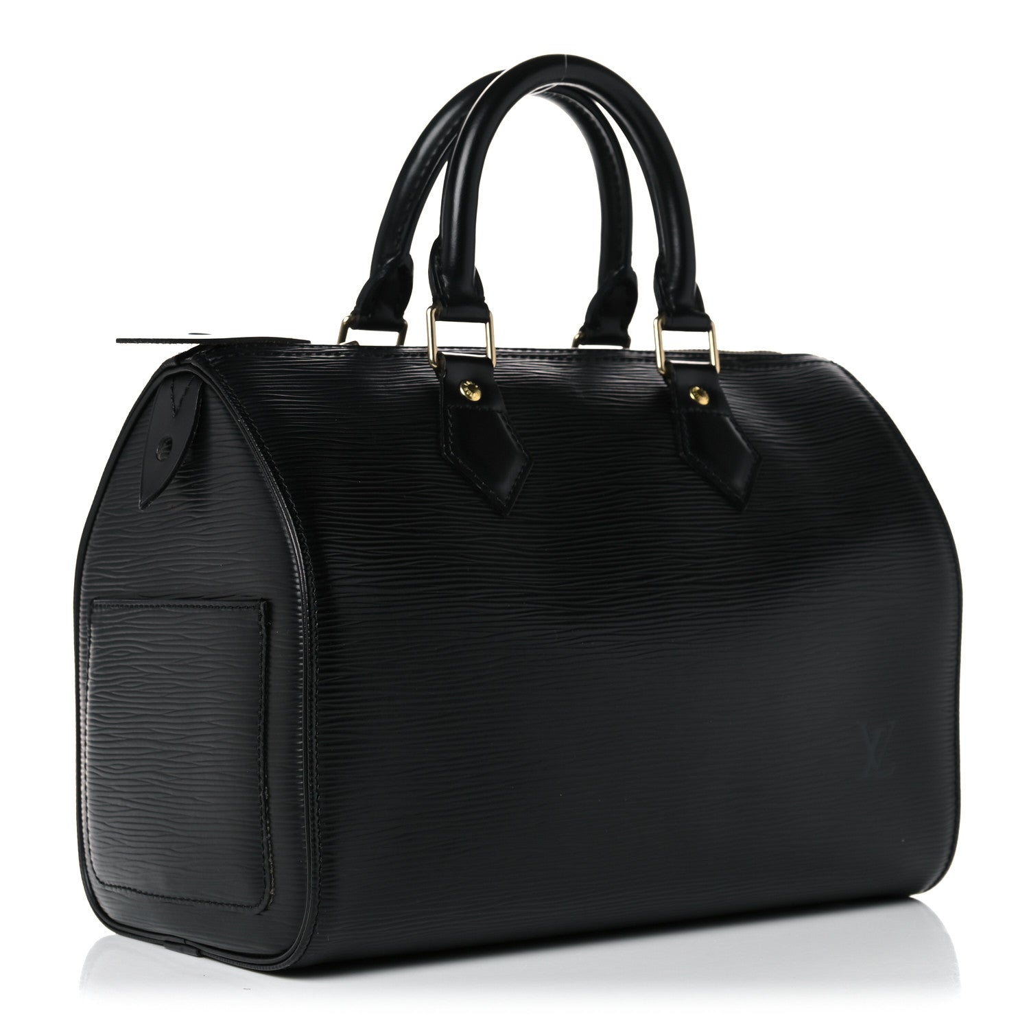 Louis Vuitton Epi Speedy 25 Black 3 of 17