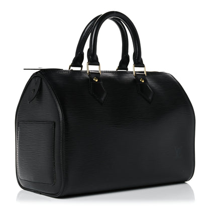 Louis Vuitton Epi Speedy 25 Black 3 of 17