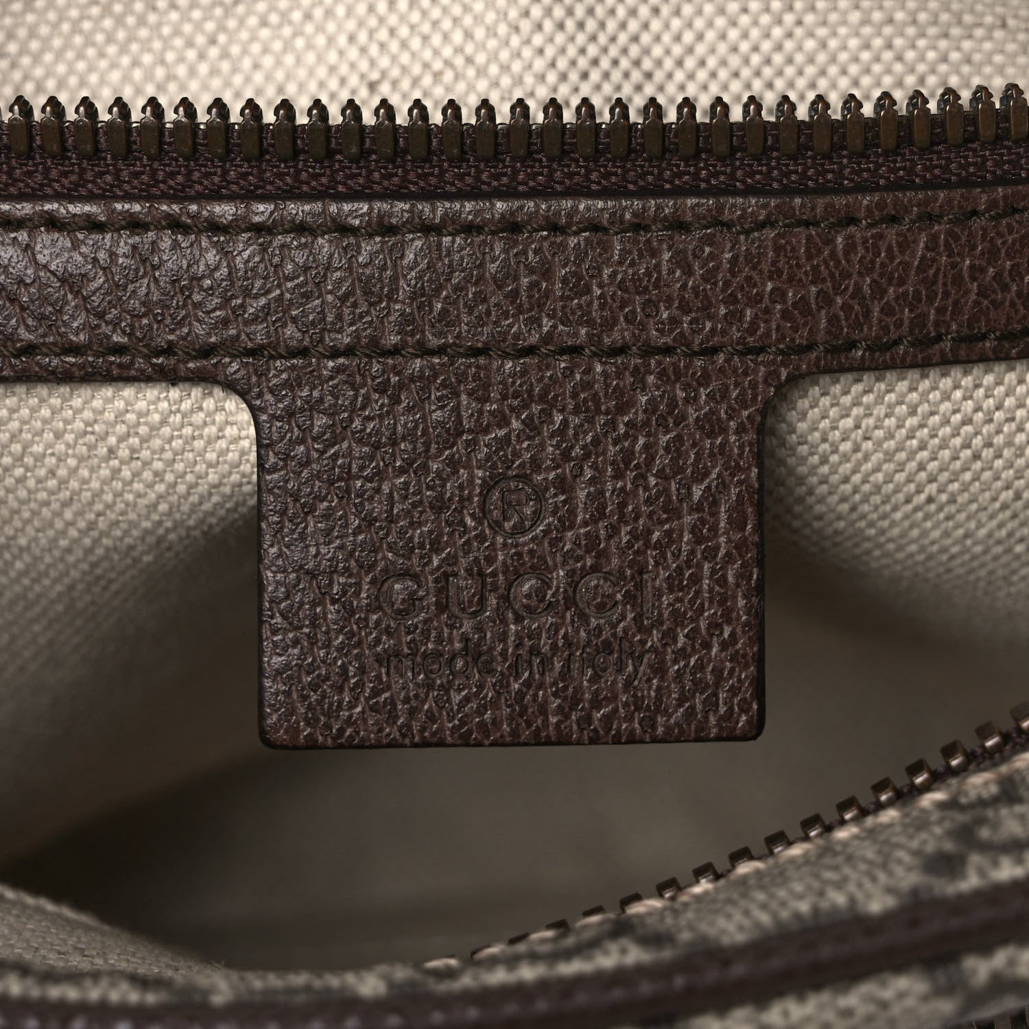 Gucci Soft GG Supreme Monogram Medium Ophidia Belt Bag Dark Brown 6 of 9