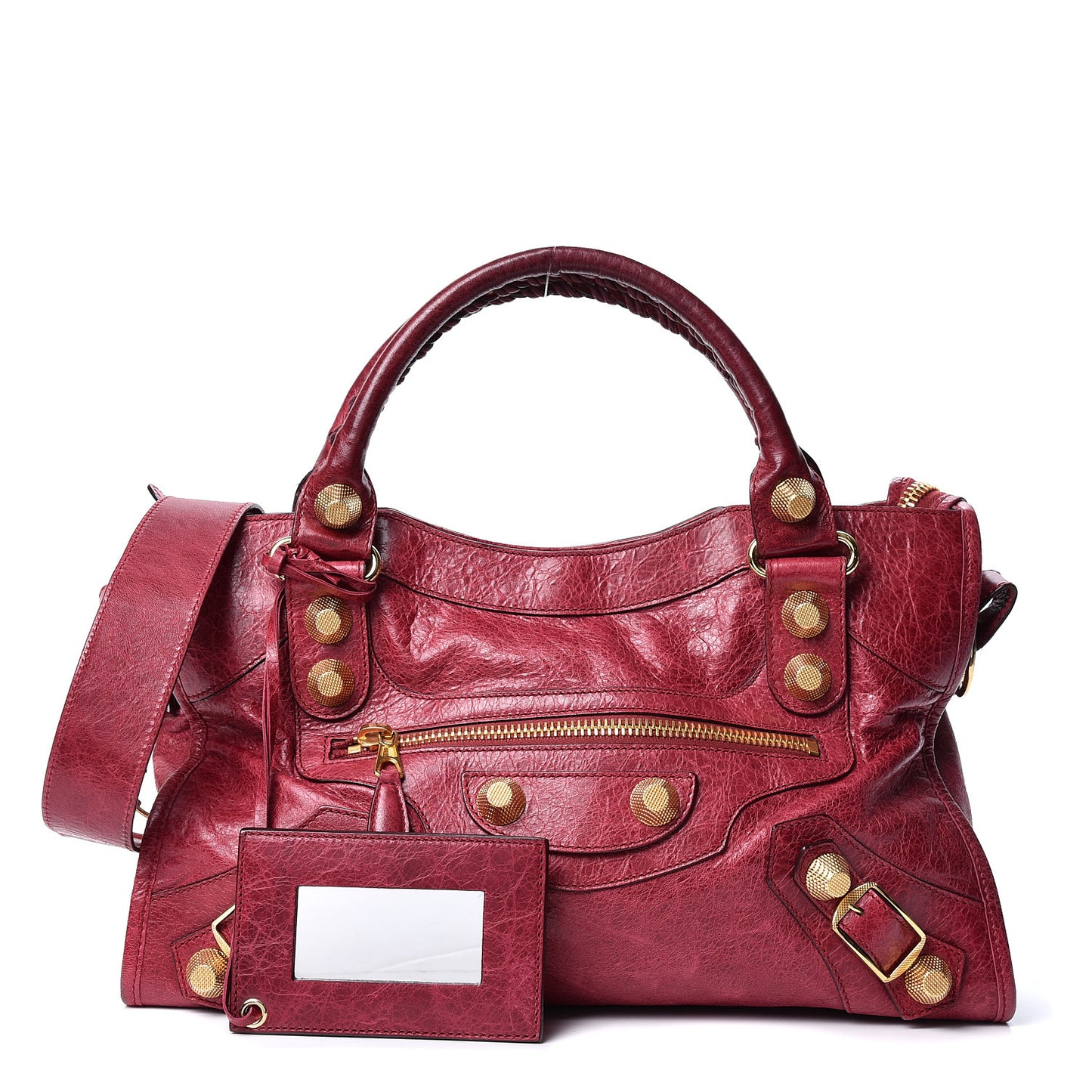 Agneau Giant 21 Gold Hardware City Pourpre