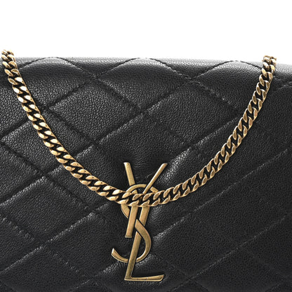 Saint Laurent Lambskin Quilted Gaby Phone Holder Crossbody Black 7 of 9