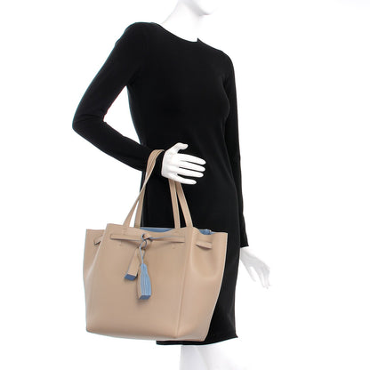 Celine Smooth Calfskin Small Tassel Cabas Phantom Beige 2 of 7