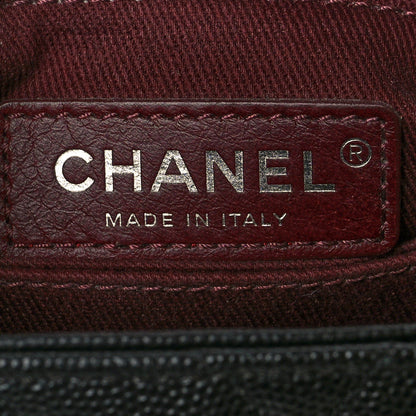 Chanel Caviar Chevron Quilted Mini Coco Handle Flap Black 6 of 11