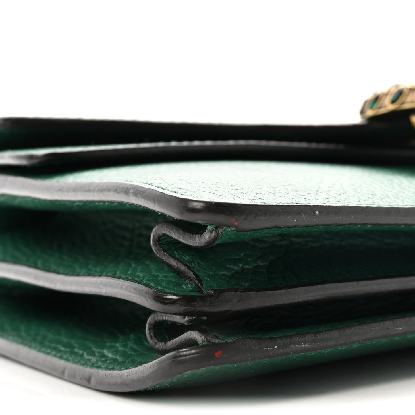 Pebbled Calfskin Small Dionysus Shoulder Bag Emerald