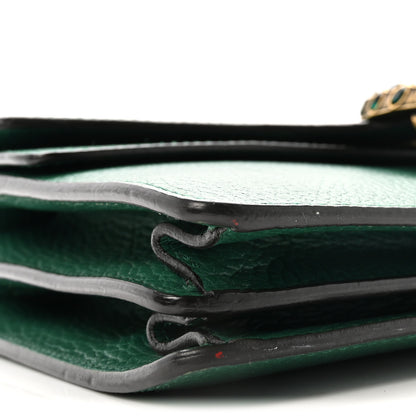 Gucci Pebbled Calfskin Small Dionysus Shoulder Bag Emerald 9 of 10