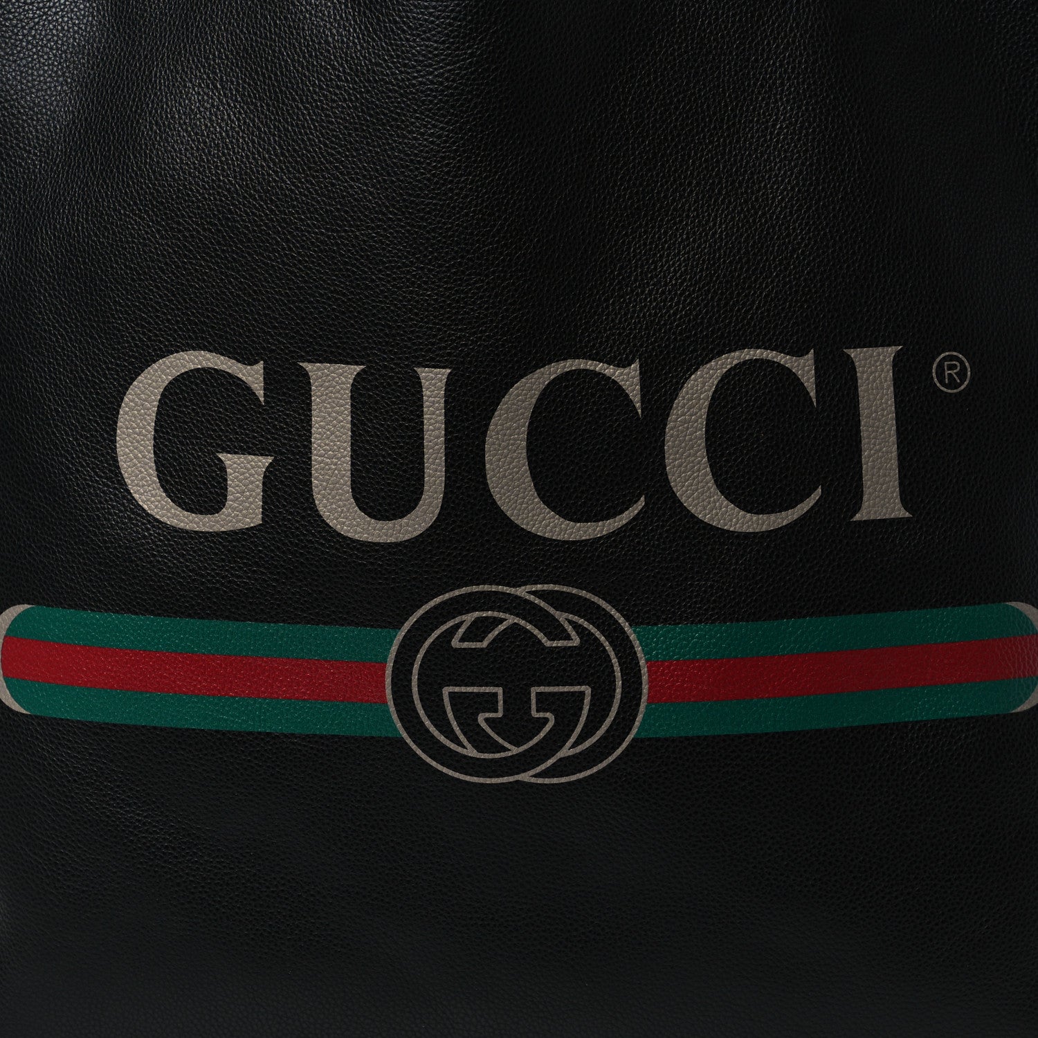 Gucci Calfskin Mens Logo Vertical Shopping Tote Black 8 of 11