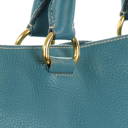 Prada Vitello Daino Tote Marine 3 of 12