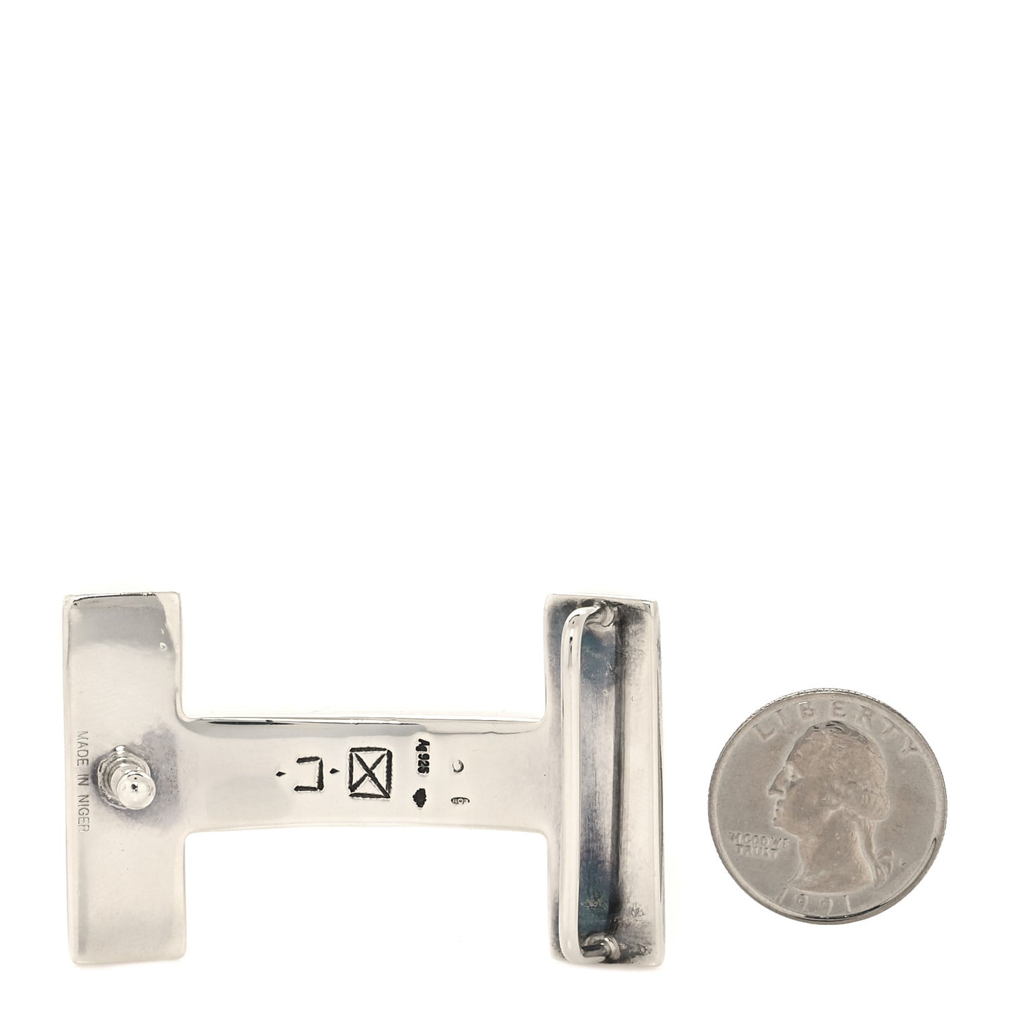 Sterling Silver Touareg 32mm H Belt Buckle