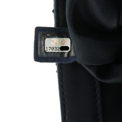 Chanel Satin Sequin Medium Classic Flap Blue 8 of 8