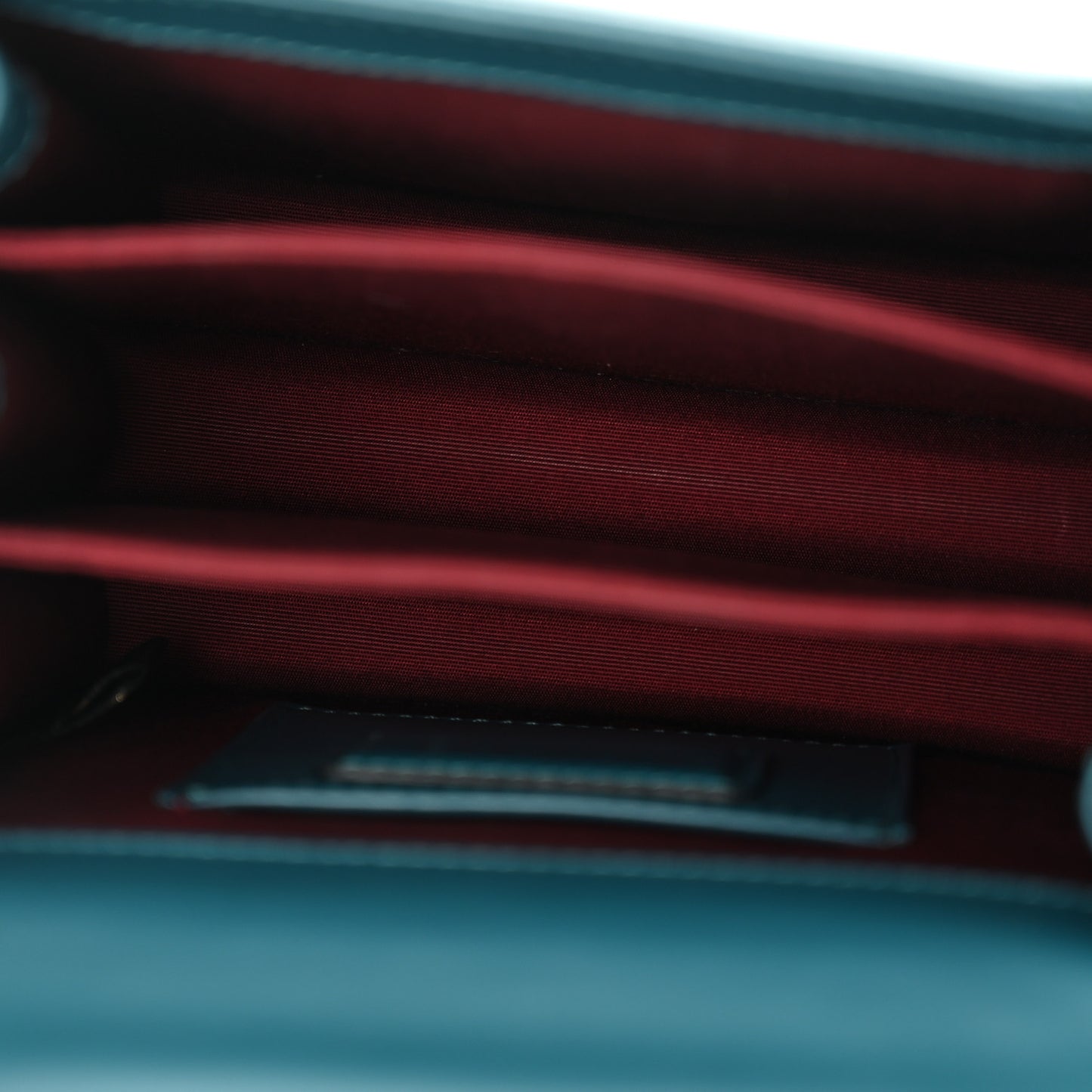 Calfskin Serpenti Forever Top Handle Turquoise Burgundy