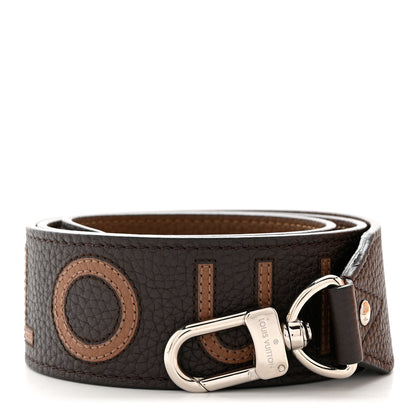Louis Vuitton Taurillon Bandouliere Reversible Shoulder Strap Marron 1 of 8