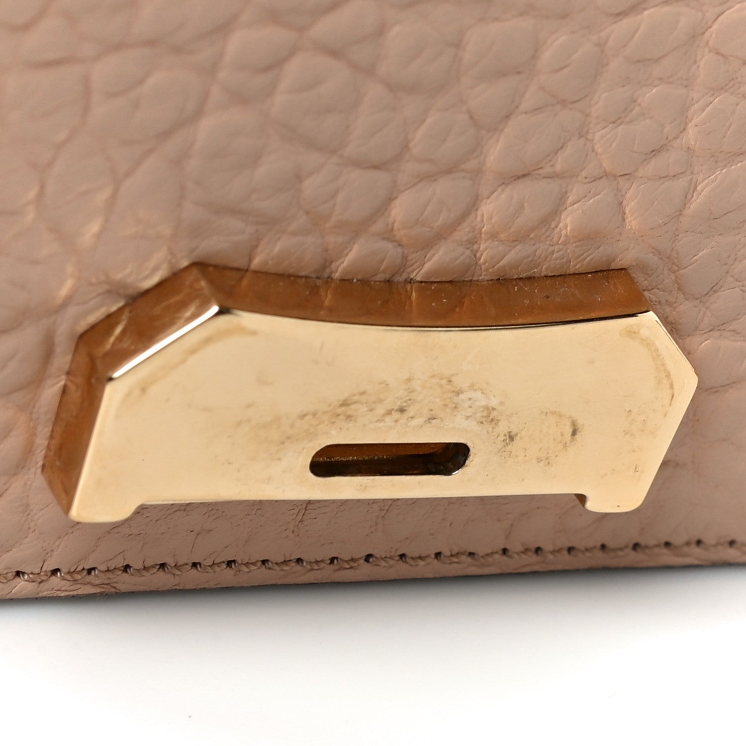 Burberry Signature Grain Small Madison Chain Clutch Pale Apricot 11 of 12