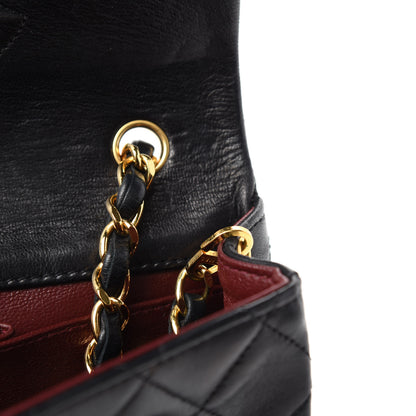 Chanel Lambskin Quilted Mini Flap Black 12 of 16
