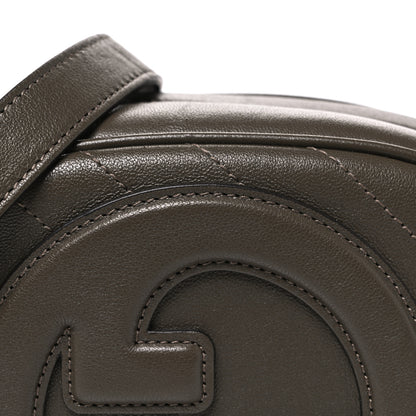 Gucci Sakai Be Green Calfskin Diagonal Stitched Mini Blondie Shoulder Bag Craclet Brown 8 of 10