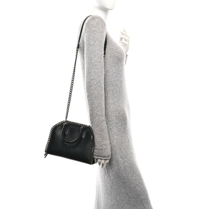 Stella McCartney Eco Alter Nappa Mini Falabella Box Top Handle Bag Black 2 of 14