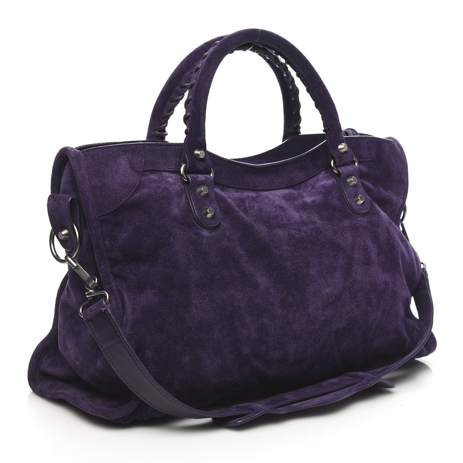 Balenciaga Baby Daim Suede City Purple 3 of 10