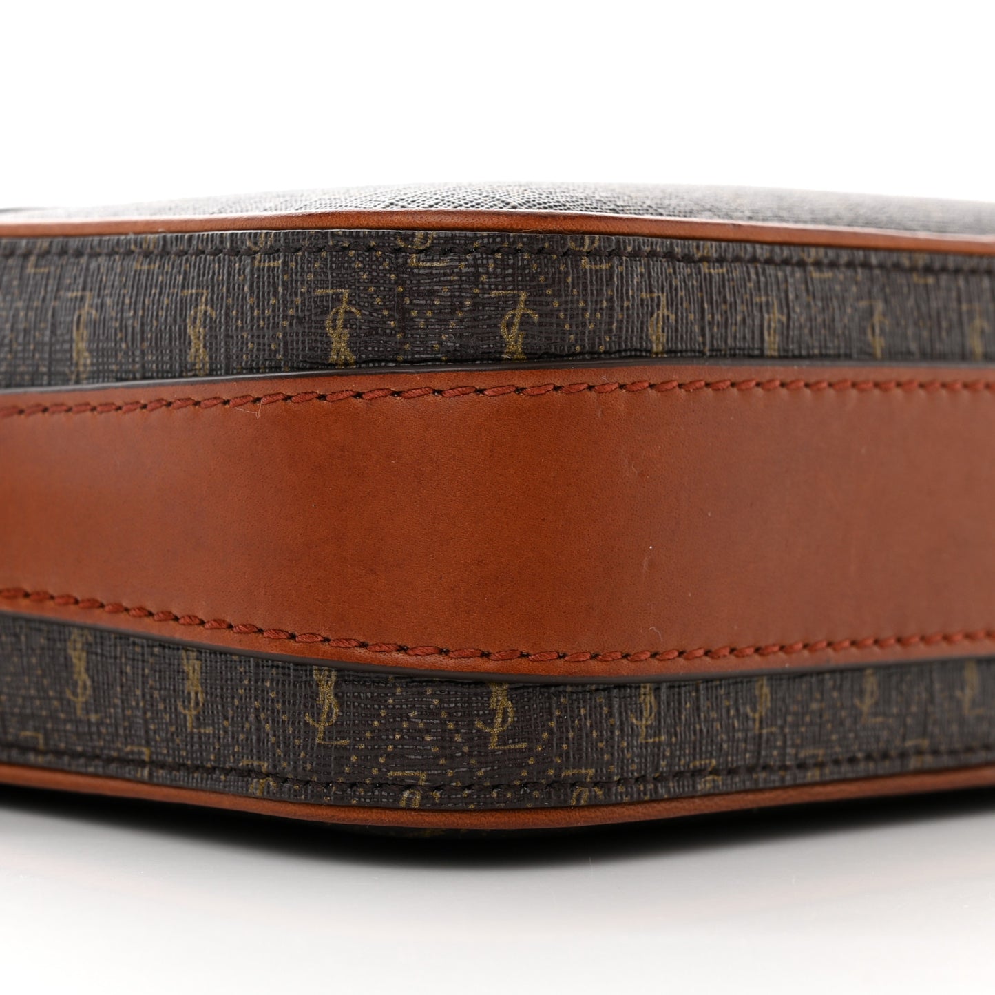 Canvas Smooth Calfskin Le Monogramme Camera Bag Chestnut