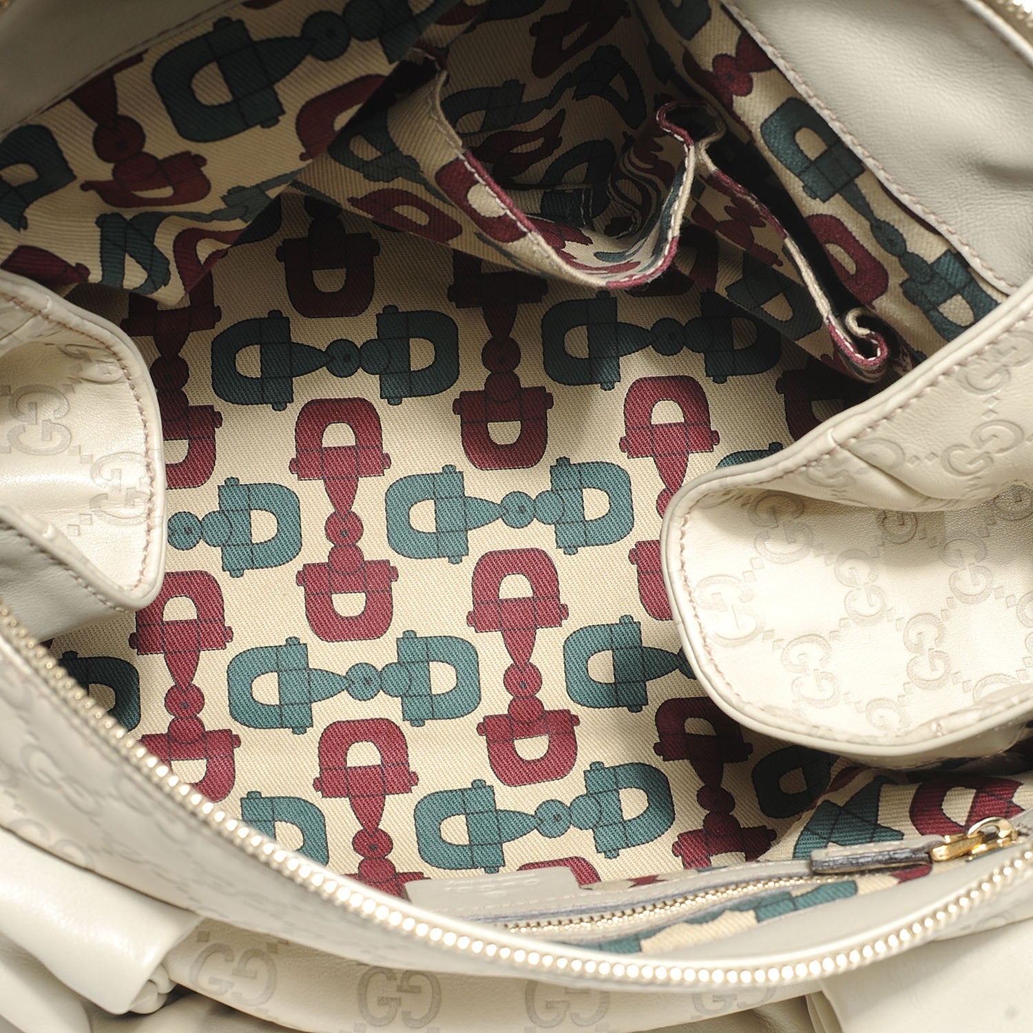 Gucci Guccissima Medium Hysteria Tote Off White 5 of 7