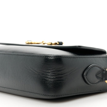 Gucci Textured Calfskin Small Horsebit 1955 Shoulder Bag Black 11 of 11