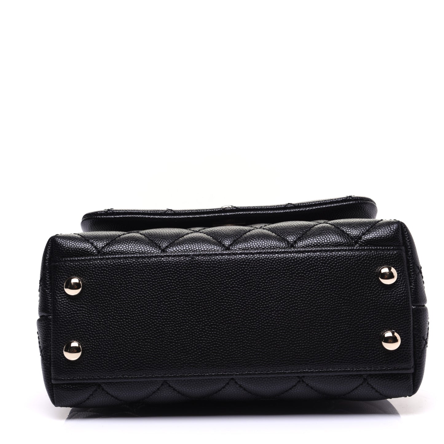Caviar Quilted Extra Mini Coco Handle Flap Black
