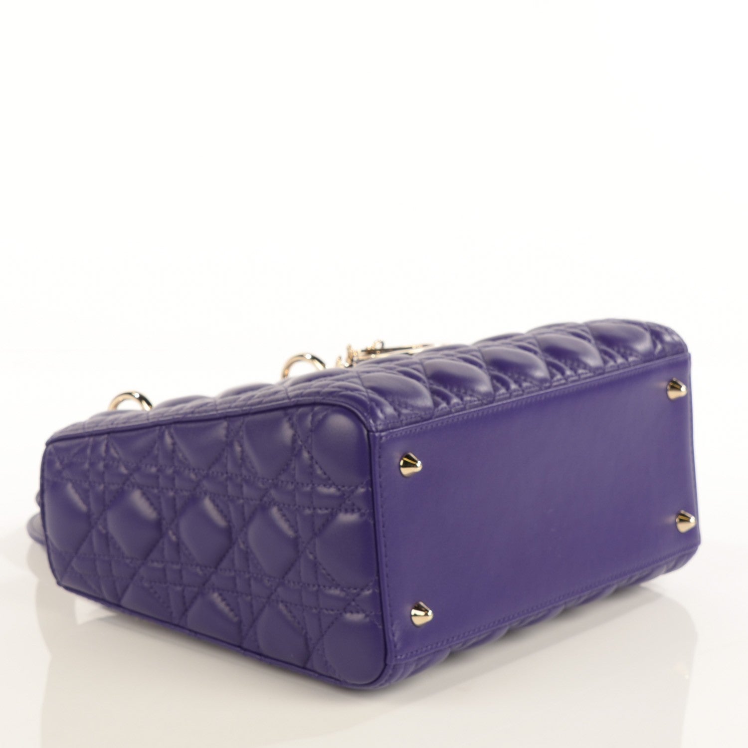 Christian Dior Lambskin Cannage Medium Lady Dior Purple 4 of 8