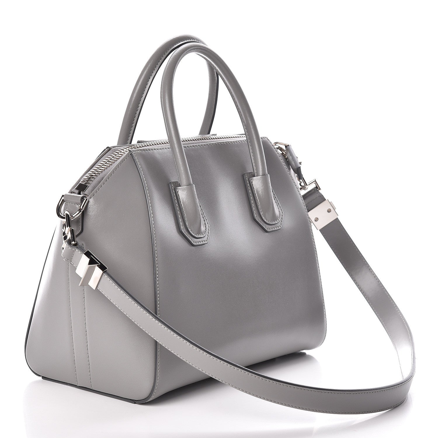 Givenchy Shiny Lord Calfskin Small Antigona Pearl Grey 3 of 10