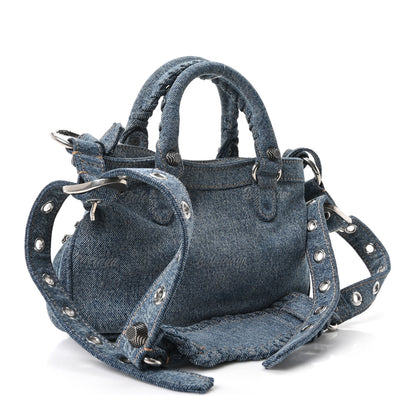 Balenciaga Denim Neo Cagole Mini Blue 4 of 11