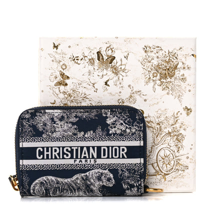Christian Dior Technical Fabric Embroidered Toile De Jouy DiorTravel Detachable Card Holder Blue 12 of 12